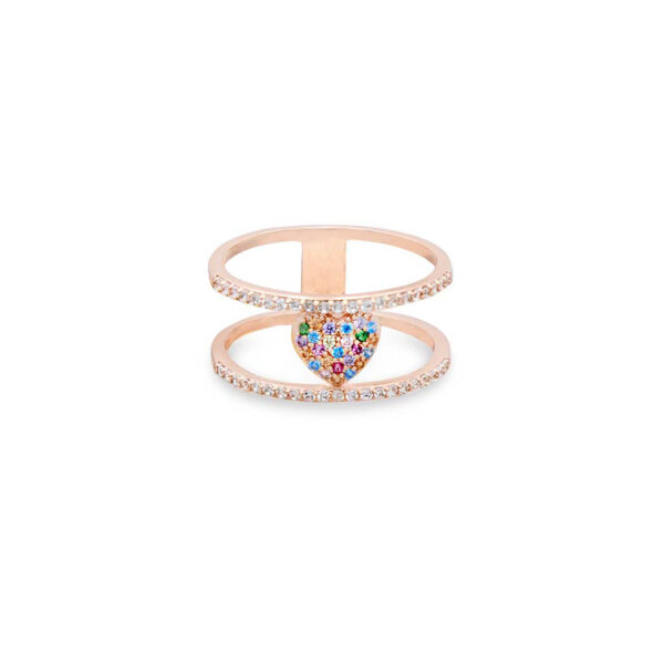 Anello Cuore Rose Gold