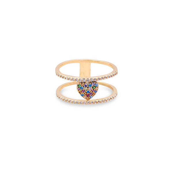 Anello Cuore Yellow Gold