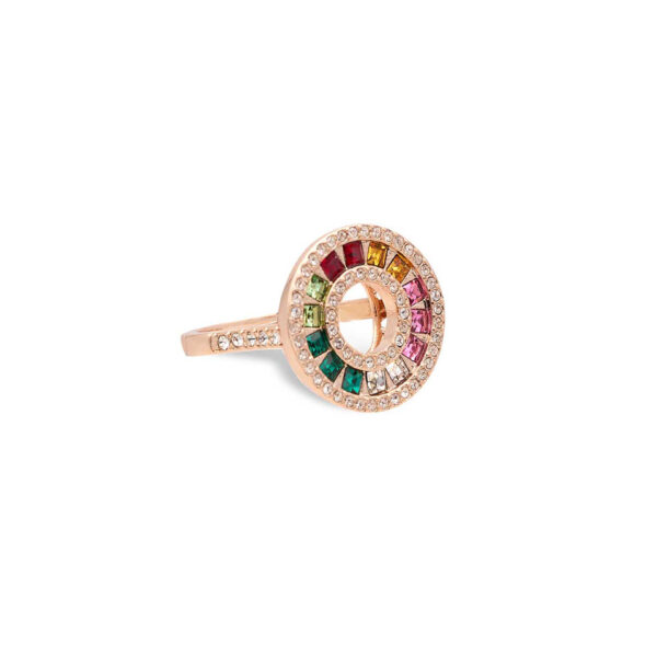 Anello Rainbow Baguette Rose Gold