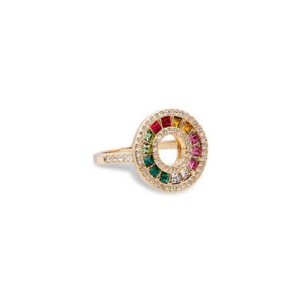 Anello Rainbow Baguette Yellow Gold