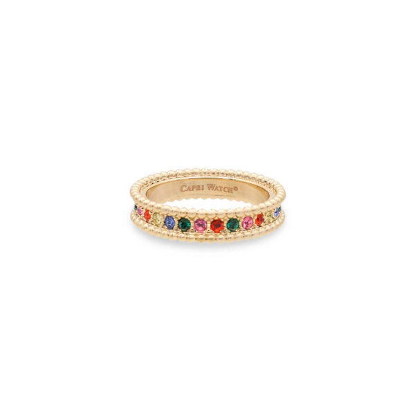 Anello Rainbow Vera Yellow Gold