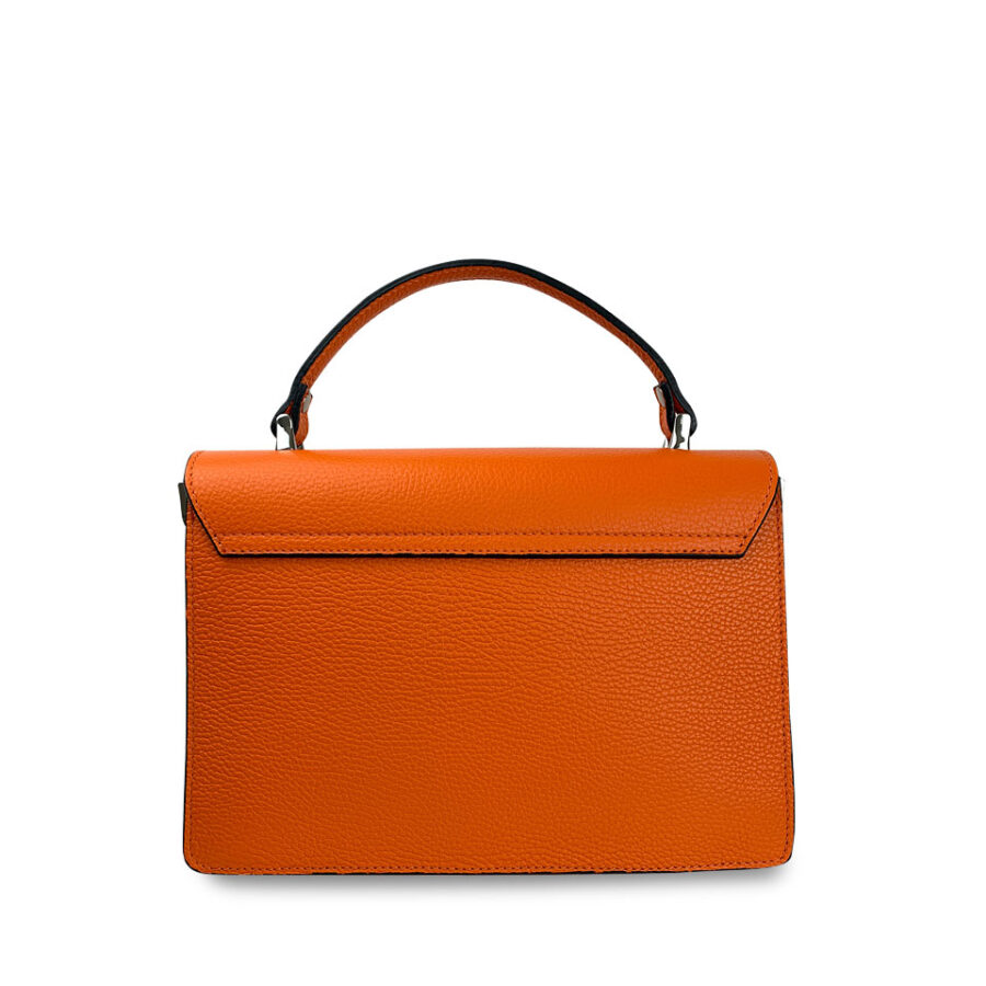 Borsa Arancione a mano e con tracolla - immagine 5