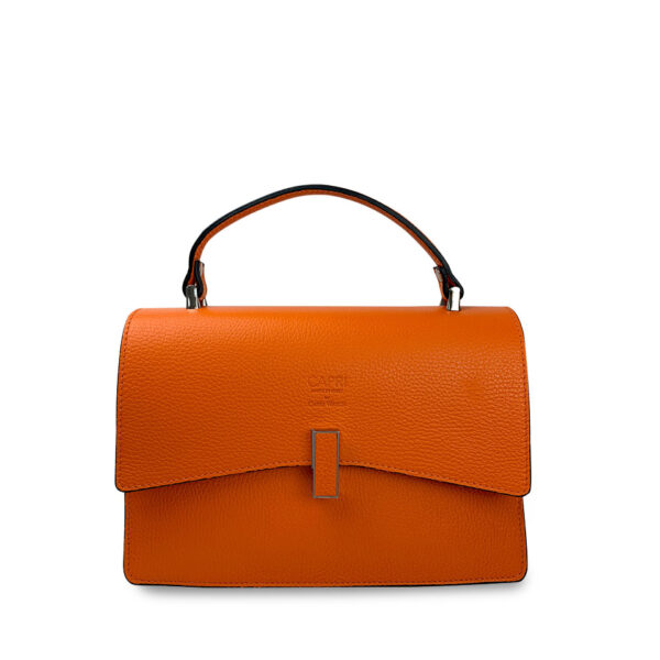 Borsa Arancione a mano e con tracolla