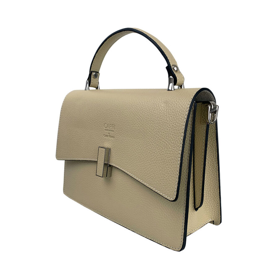 Borsa Beige a mano e con tracolla - immagine 2