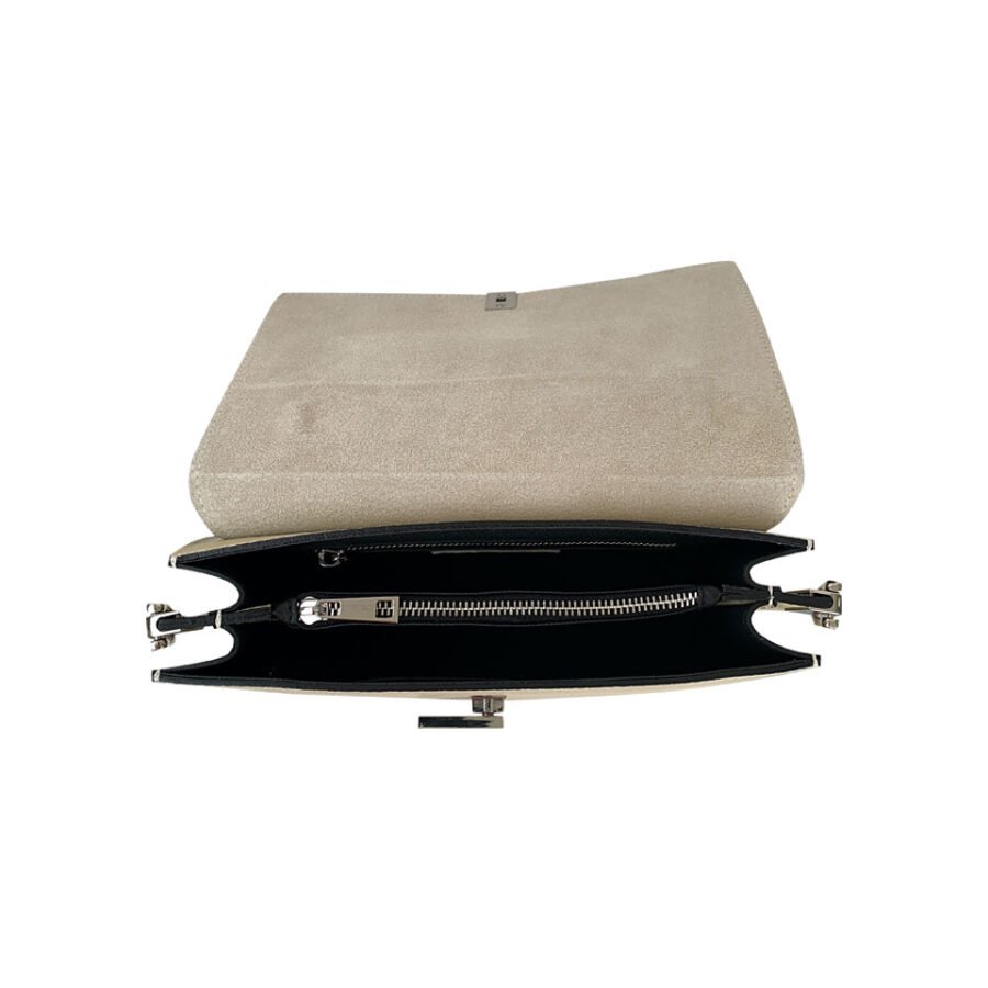Borsa Beige a mano e con tracolla - immagine 4