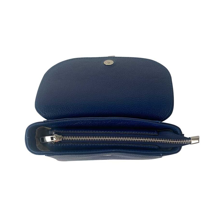 Borsa Blu Navy con tracolla - immagine 4
