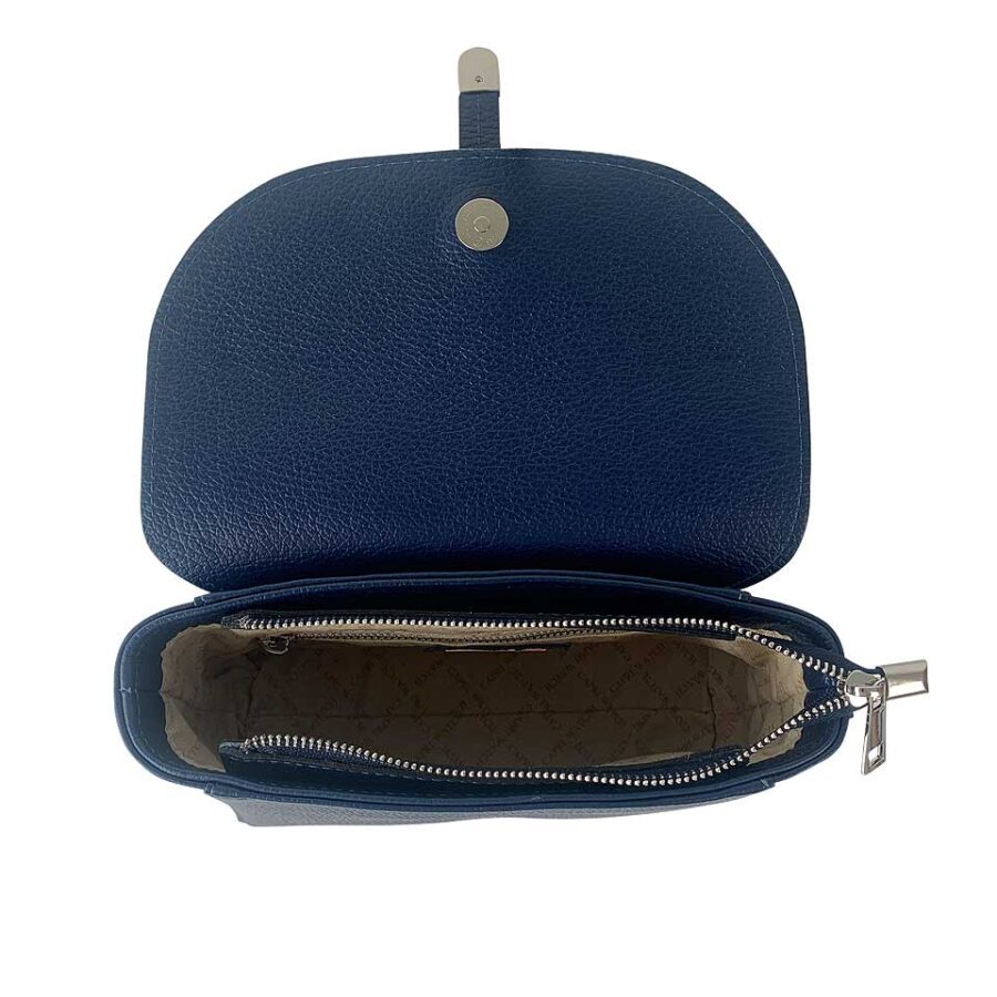 Borsa Blu Navy con tracolla - immagine 5