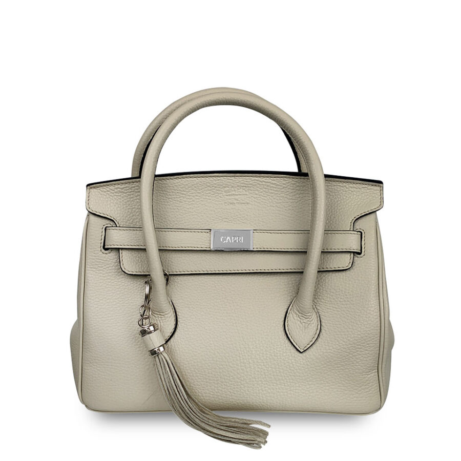 Borsa Capri 30 Alce stampato Beige