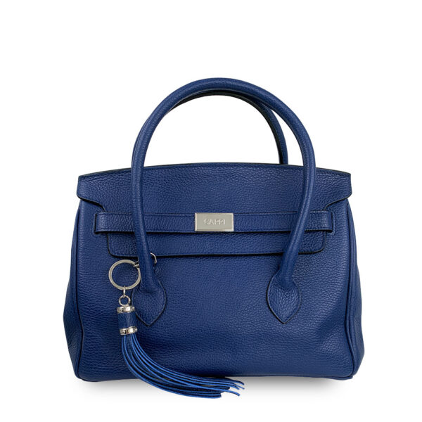 Borsa Capri 30 Alce stampato Blue Royal