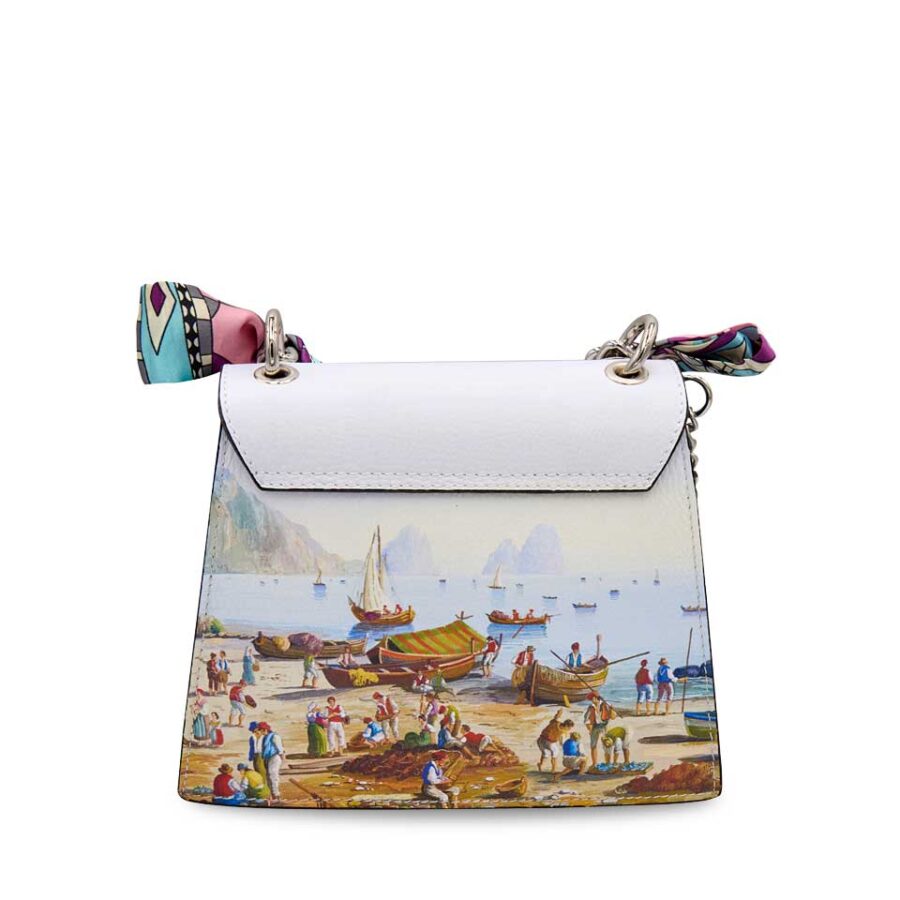 Borsa Foulard Gouache Blue Baby - immagine 6