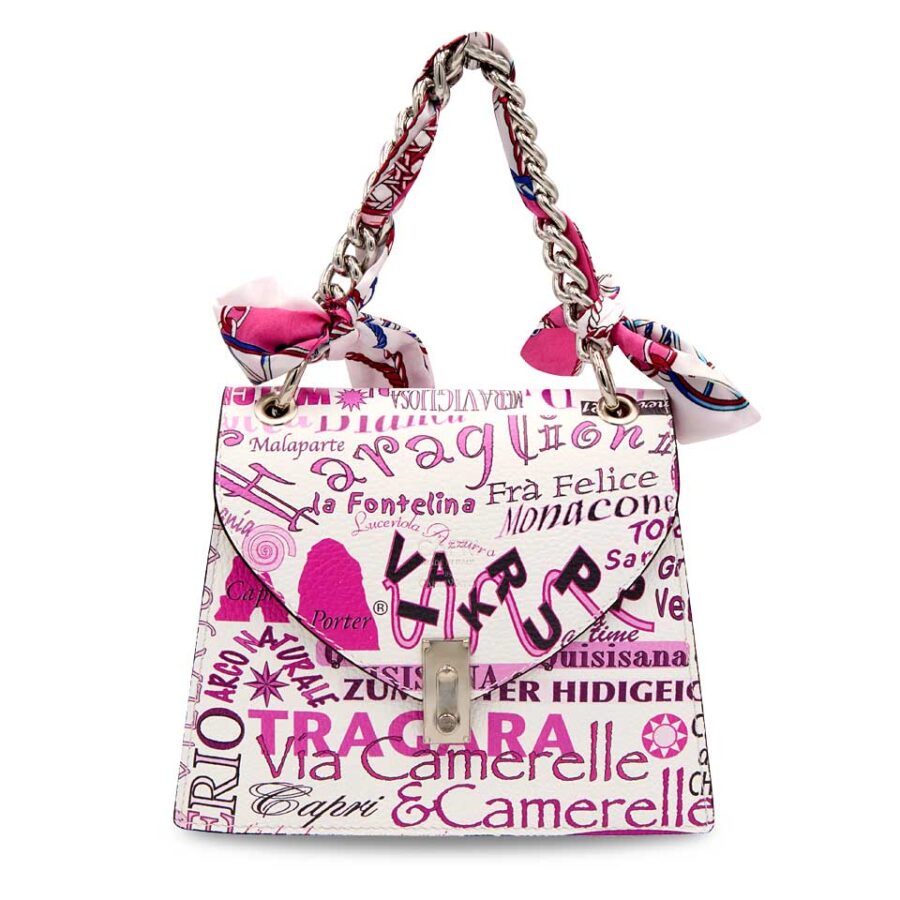 Borsa Foulard Graffiti Fuchsia - immagine 3