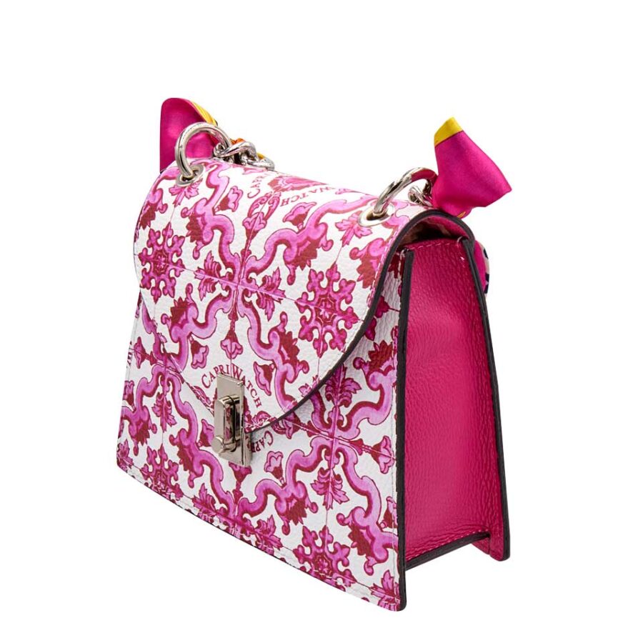 Borsa Foulard Majolica Fuchsia - immagine 2