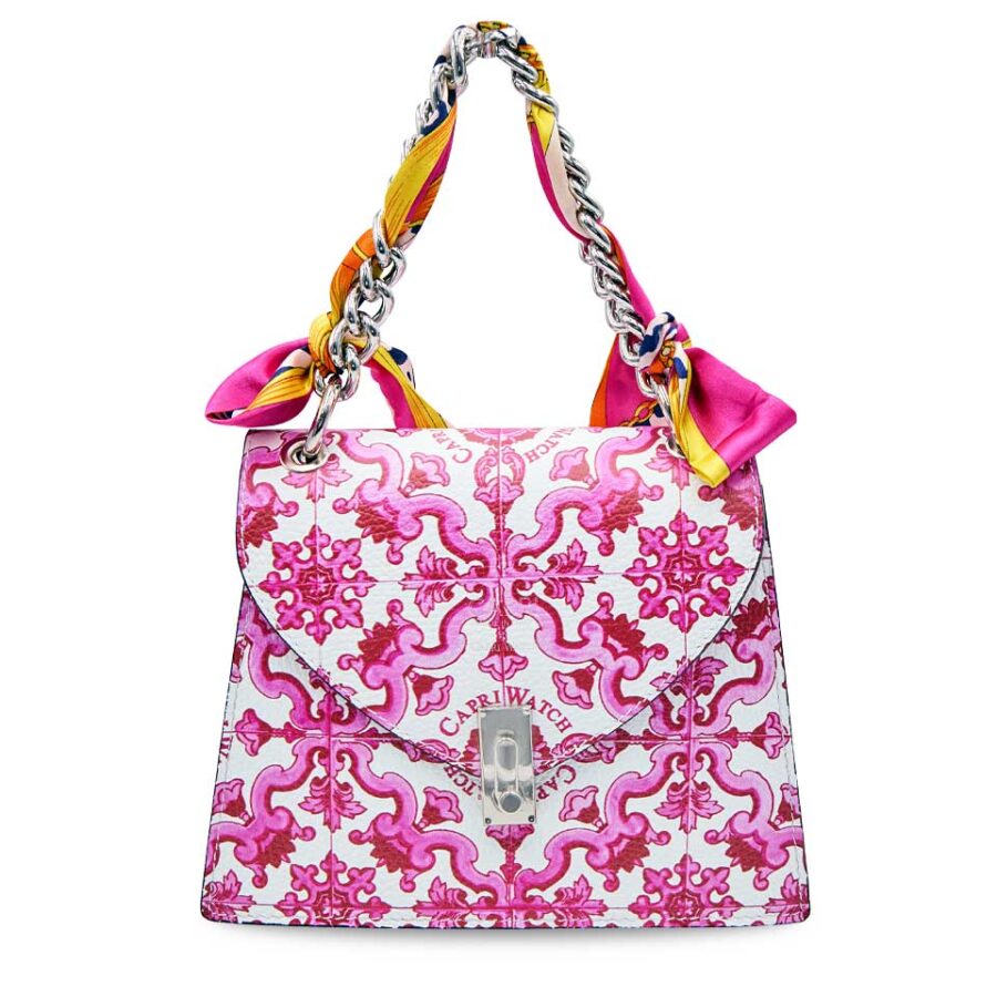 Borsa Foulard Majolica Fuchsia - immagine 3