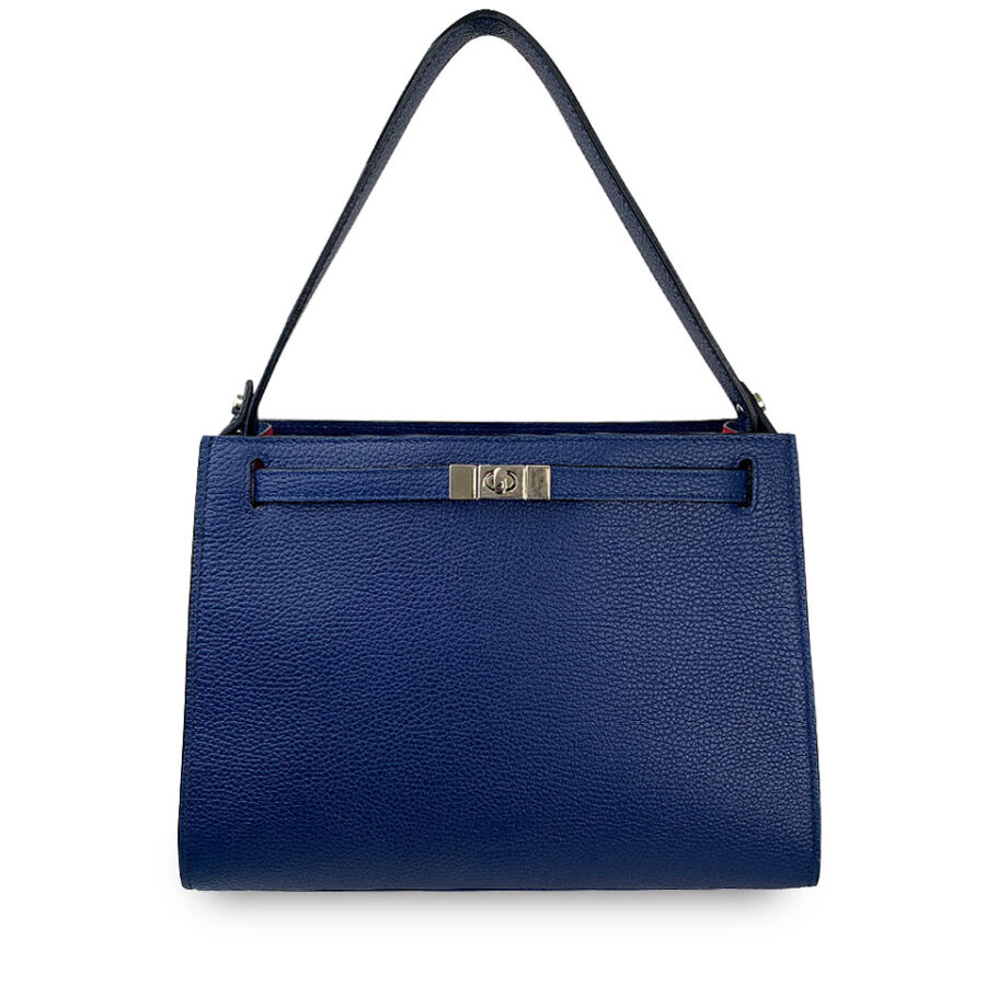 Borsa Holly Large 30 Alce stampato Blue Royal