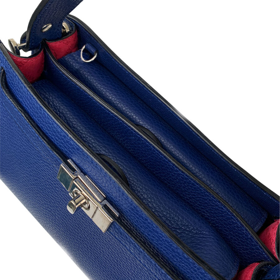 Borsa Holly Media 26 Alce stampato Blue Royal - immagine 4