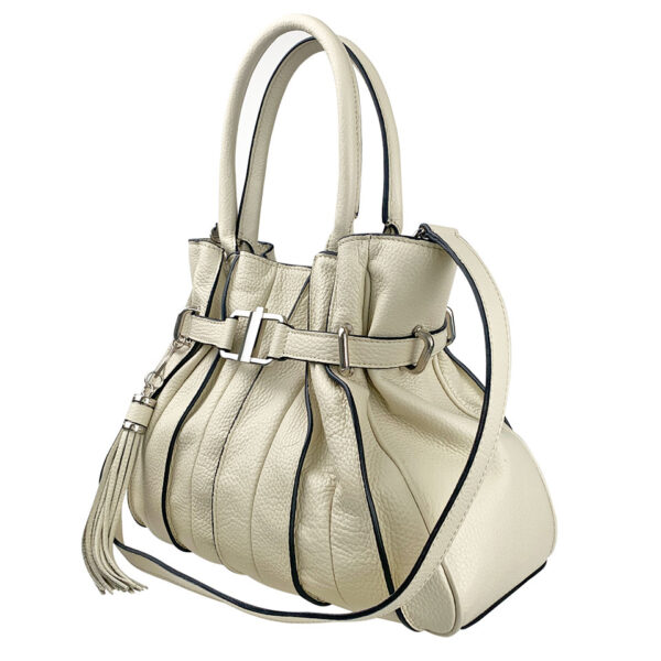 Borsa Marta Media 35 Alce stampato Beige