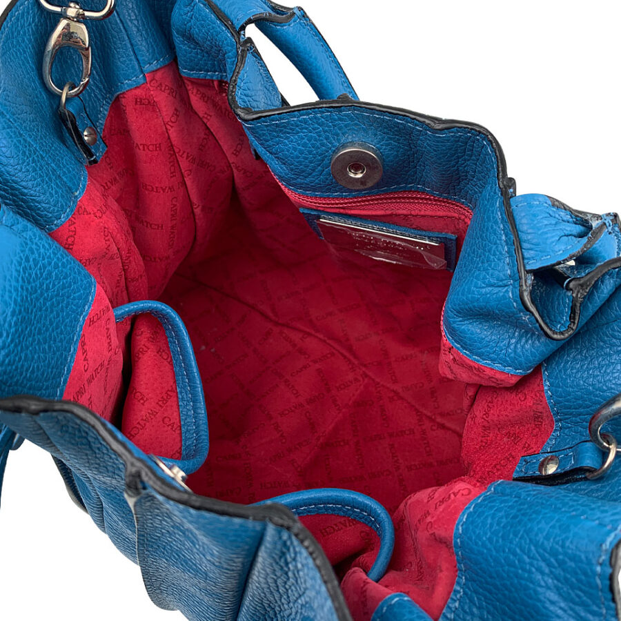 Borsa Marta Media 35 Alce stampato Blue Light - immagine 4