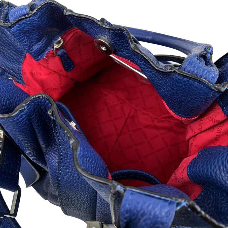 Borsa Marta Media 35 Alce stampato Blue Royal - immagine 4