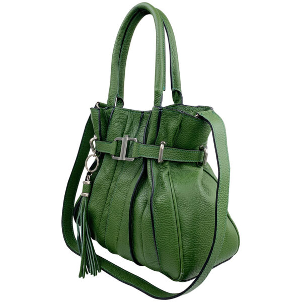 Borsa Marta Media 35 Alce stampato Green
