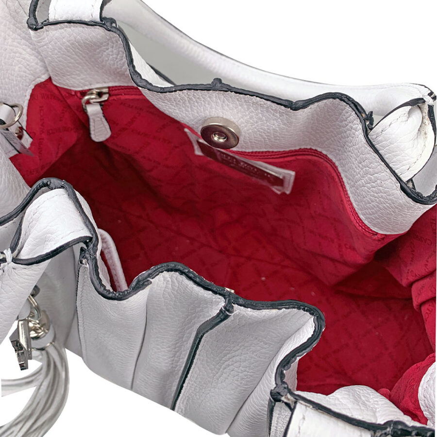 Borsa Marta Media 35 Alce stampato White - immagine 4