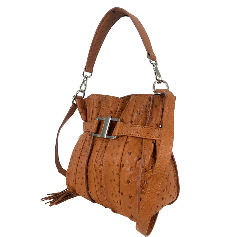Borsa Marta Vero Struzzo Beige - immagine 2