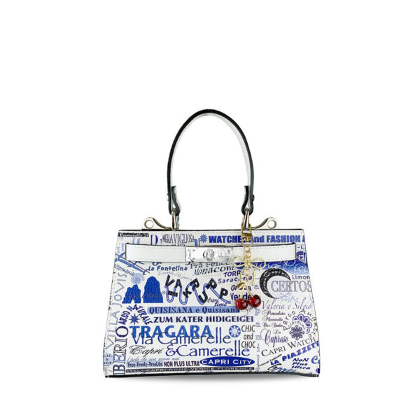 Borsa Paris Piccola 23 Graffiti Blue Royal