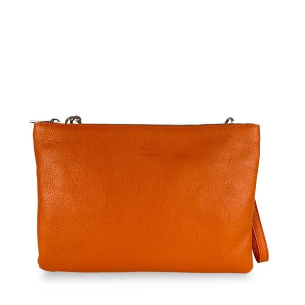 Borsa Pochette Double Arancione