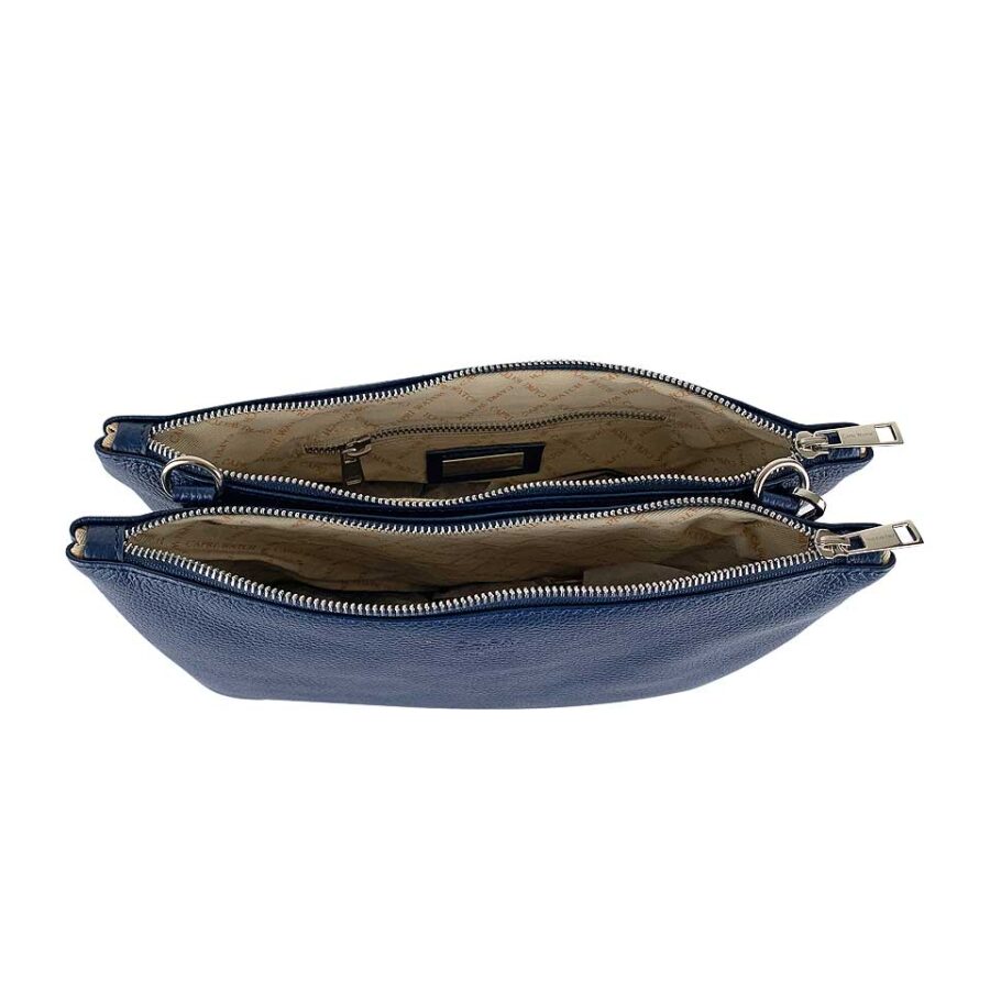 Borsa Pochette Double Blu Navy - immagine 2