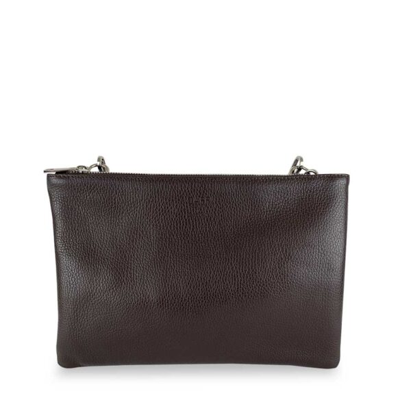 Borsa Pochette Double Marrone