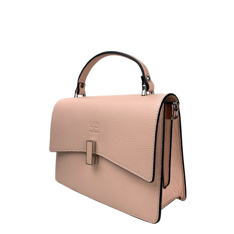 Borsa Rosa a mano e con tracolla - immagine 2