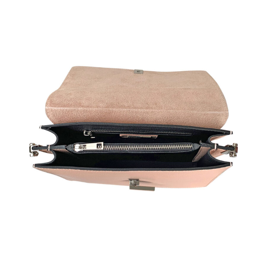 Borsa Rosa a mano e con tracolla - immagine 4