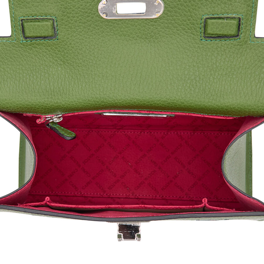 Borsa Rosetta Media 26 Green Stampa Alce - immagine 3