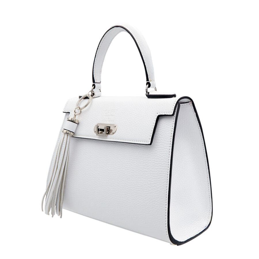 Borsa Rosetta Media 26 White Stampa Alce - immagine 2