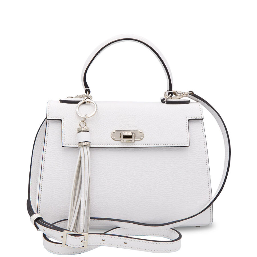 Borsa Rosetta Media 26 White Stampa Alce - immagine 4