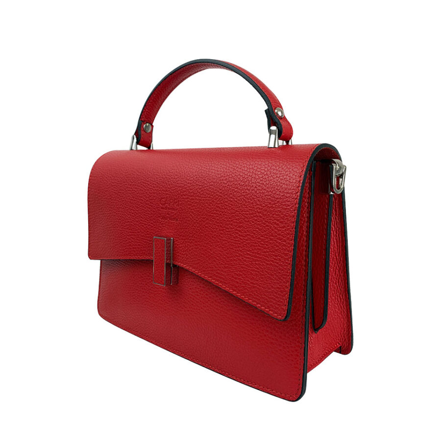 Borsa Rossa a mano e con tracolla - immagine 2