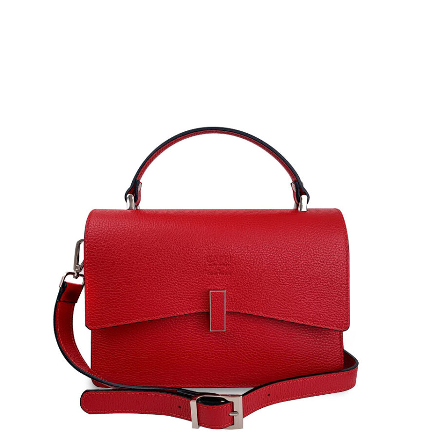 Borsa Rossa a mano e con tracolla - immagine 4