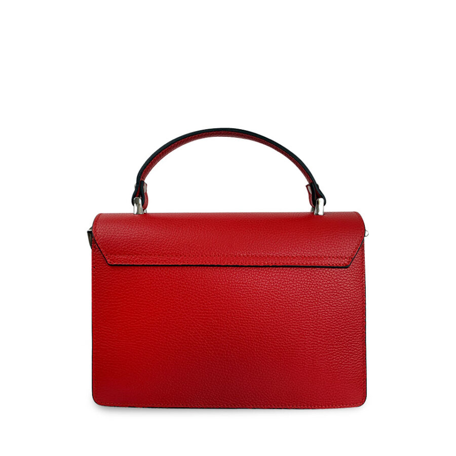 Borsa Rossa a mano e con tracolla - immagine 5
