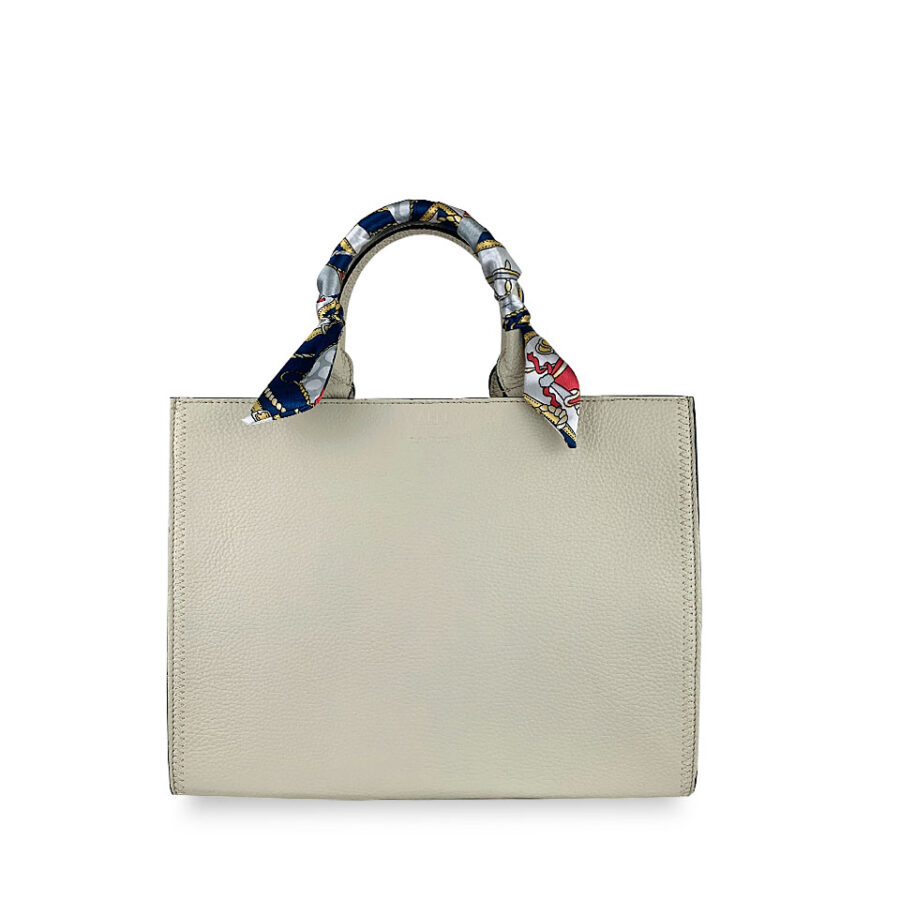 Borsa Valeria Large 33.5 Alce stampato Beige