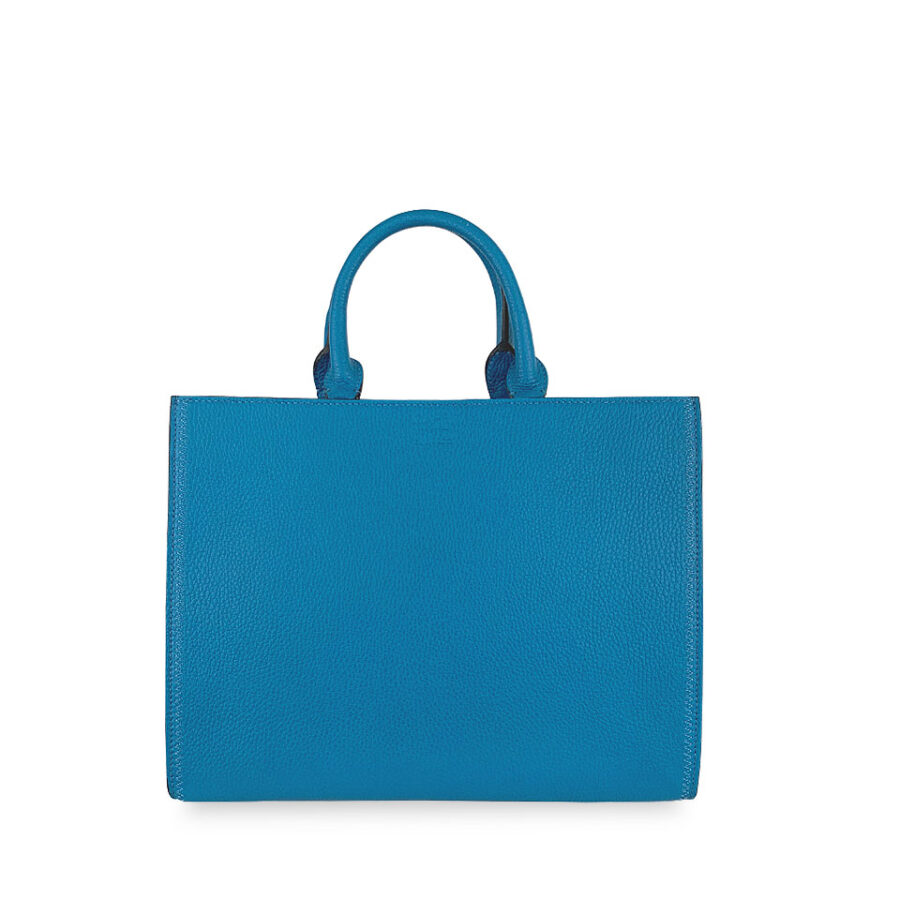 Borsa Valeria Large 33.5 Alce stampato Blue Light