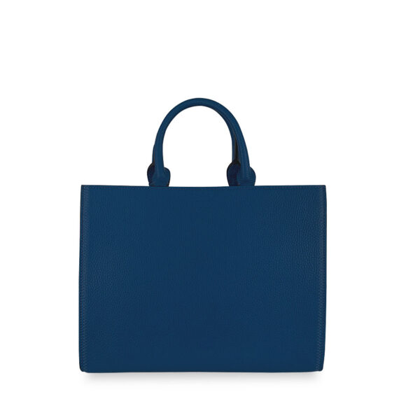 Borsa Valeria Large 33.5 Alce stampato Blue Royal
