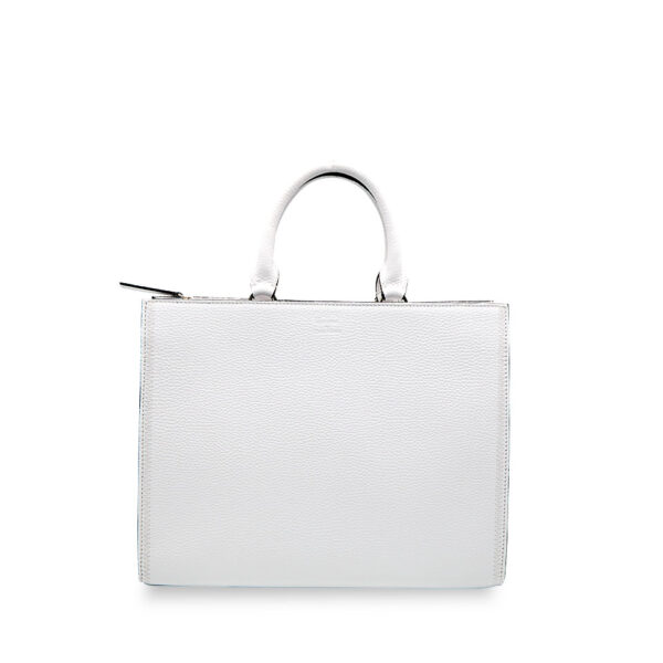 Borsa Valeria Large 33.5 Alce stampato White