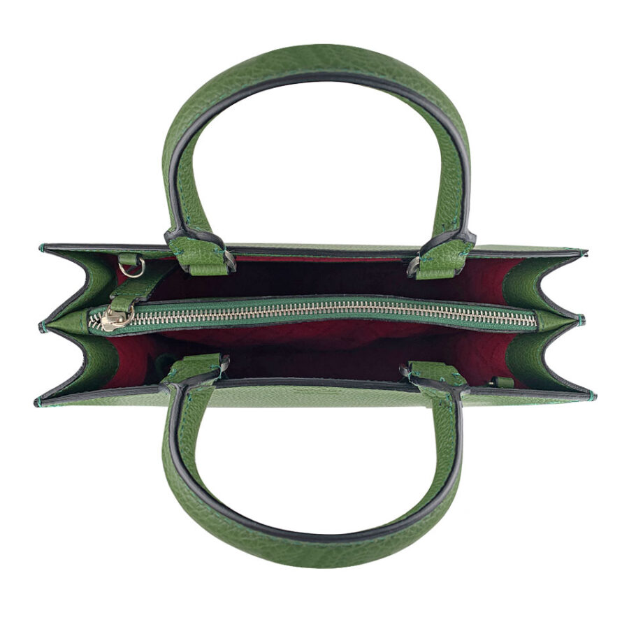 Borsa Valeria Media 28 Alce stampato Green - immagine 4