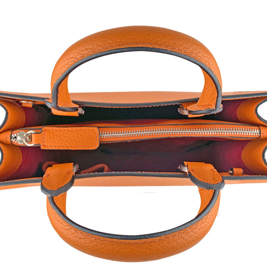 Borsa Valeria Media 28 Alce stampato Orange - immagine 3