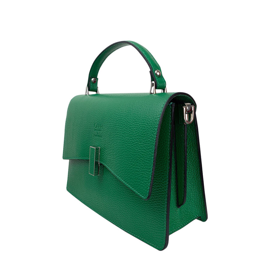 Borsa Verde a mano e con tracolla - immagine 2