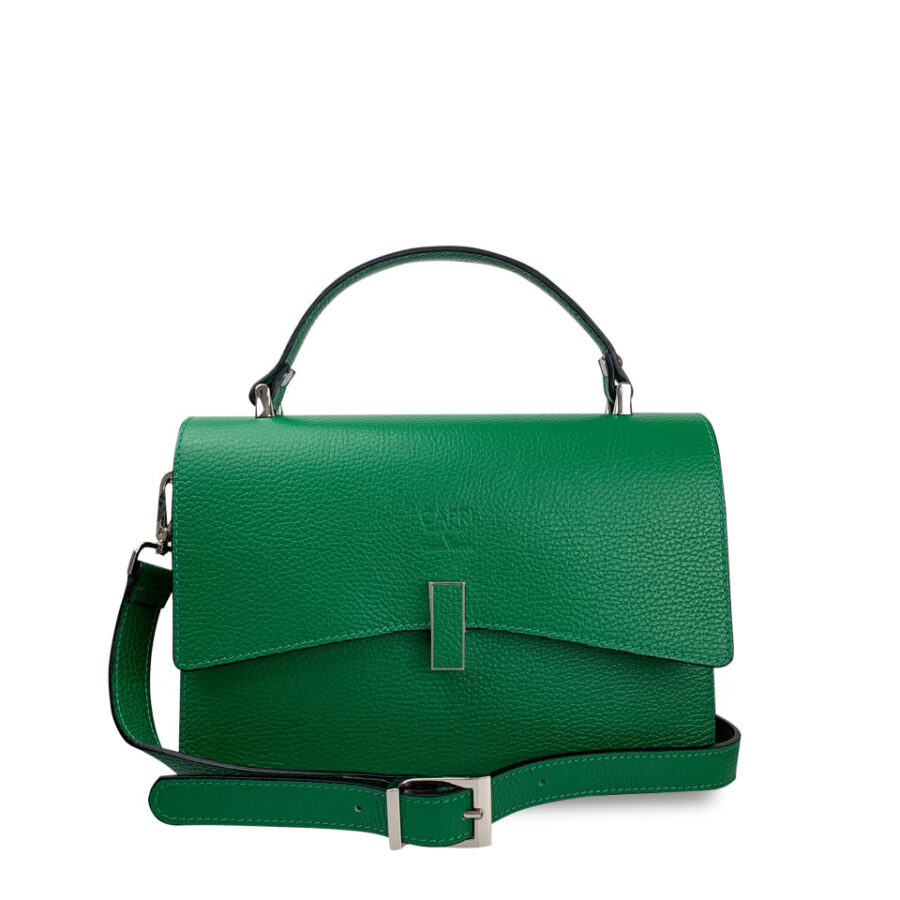 Borsa Verde a mano e con tracolla - immagine 4