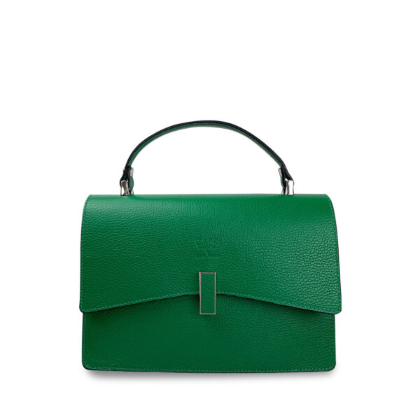 Borsa Verde a mano e con tracolla