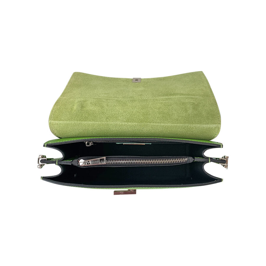 Borsa Verde chiaro a mano e con tracolla - immagine 3