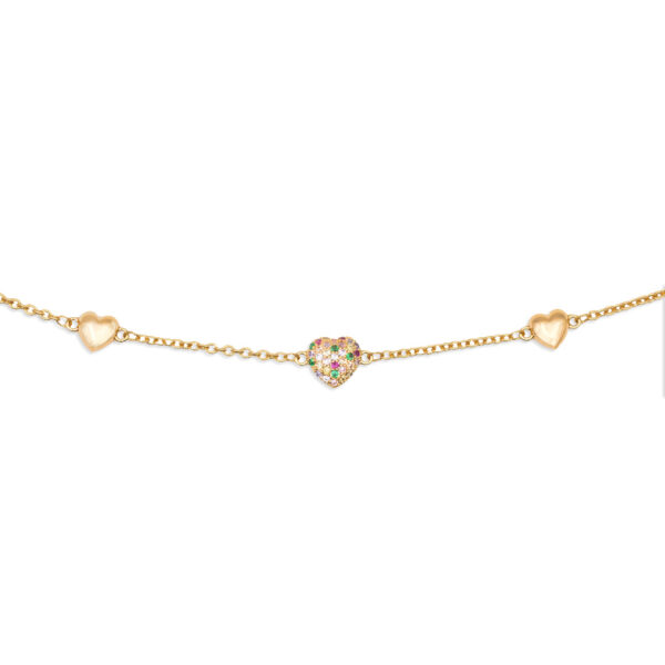Bracciale Cuore Multijoy Yellow Gold