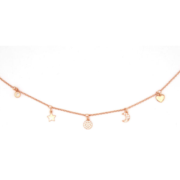 Bracciale Luna e Stella Rose Gold