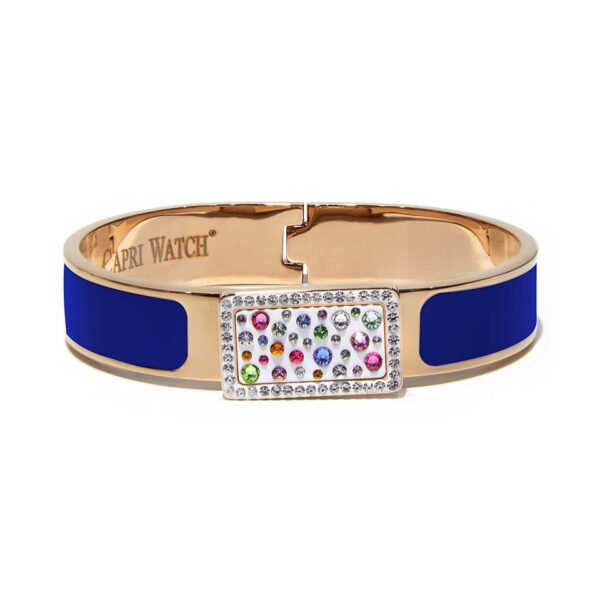 Bracciale MultiJoy Square Rose Gold Blu Royal